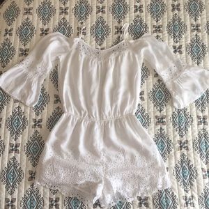 American Eagle White Romper